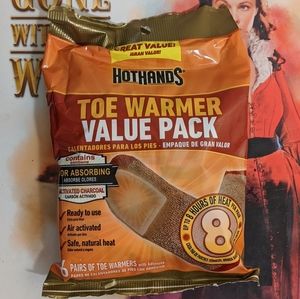 SALE HotHands Adhesive Toe Warmers 6 Pair Air Activated 8 Hours Of Heat